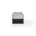 Nedis CCTB60925AL USB-A adapter, USB 3.2 Gen 1, USB-A férfi, USB-C™ anya, 5 Gbps,  kerek,  Nikkelezett, Ezüst