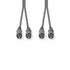 Nedis COTH24200GY50 sztereo audio kábel, 2x RCA dugó,  2x RCA dugó, Nikkelezett,  5 m, rugalmas