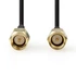 Nedis CSGL02000BK50 SMA kábel, aranyozott, 50 Ohm, árnyékolt,  5 m