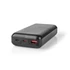 Nedis UPBKPD20000BK hordozható külső akkumulátor, powerbank 20000mAh
