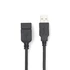 Nedis CCGL60010BK10 USB hosszabító / toldó kábel, USB2.0, hossz: 1m
