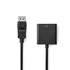 Nedis CCGB37351BK02 display port dugó - HDMI aljzat adapter