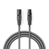 Nedis COTH15010GY50 félprofi XLR audio kábel, XLR 3érintkezős dugó - aljzat, 5m, rugalmas