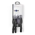 Nedis COTH15025GY15 félprofi XLR audio kábel, XLR 3p dugó - 2 x XLR 3p aljzat, 1.5m, rugalmas