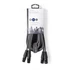 Nedis COTH15030GY30 félprofi XLR audio kábel, 2 x XLR 3p dugó - 2 x XLR 3p aljzat, 3m, rugalmas