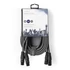 Nedis COTH15030GY50 félprofi XLR audio kábel, 2 x XLR 3p dugó - 2 x XLR 3p aljzat, 5m, rugalmas