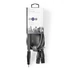 Nedis COTH15310GY15 félprofi XLR audio kábel, 2x XLR 3 tűs dugó | 3,5 mm sztereo jack dugó, 1,5m