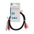 Nedis CAGL24200BK15 sztereo audio kábel, 2 X RCA dugó - 2 X RCA dugó, hossz 1.5m