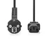 Nedis CEGL10000BK50 táp kábel IEC-320-C13, 3 x 0.75 mm, hossz 5m