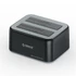 Orico HDD/SSD Dokkoló - 6829C3-C-EU-BK (2x 2,5"/3,5" HDD/SSD -> USB-A, Offline klón funkció, Max.: 36TB, fekete)