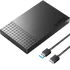 Orico Külső HDD/SSD Ház 2.5" - 2526U3-V1-BK (USB-A 3.0, Max. 7-9,5 mm, Max.: 6TB, fekete)