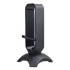 Rampage Fejhallgató állvány - RM-H66 GUARD (fekete, műanyag, USB HUB, Egérkábel tartó, RGB)