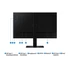 SAMSUNG IPS 100Hz monitor B2B 24" S60D, 2560x1440, 16:9, 350cd/m2, 5ms, HDMI/DisplayPort/3xUSB, Pivot