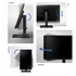 SAMSUNG IPS monitor 22" T45F, 1920x1080, 16:9, 250cd/m2, 5ms, DisplayPort/2xHDMI/2xUSB, Pivot
