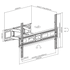 SBOX Fali konzol PLB-3646-2, WALL MOUNT (37-80", max. 40kg, max.VESA: 600x400 mm)