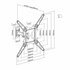 SBOX LCD-441 23“ - 55“ karos fali konzol, dönthető, forgatható, 400x400, max. 30 kg
