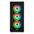Sharkoon Számítógépház - TG6M RGB (fekete; ATX,mATX; alsó táp; 7x120mm v.; 2xUSB3.0, 2xUSB2.0, I/O)