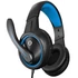 Snopy Fejhallgató - SN-GX1 ERGO Blue (mikrofon, 3.5mm jack, hangerőszabályzó, nagy-párnás, 2.2m kábel, fekete-kék)