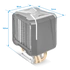 Spirit of Gamer CPU Cooler - CPU AIRCOOLER PRO ARGB (27dB; 1600 RPM; 1x12cm; aluminium/réz)