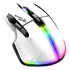 Spirit of Gamer Egér - PRO-M5 Arctic (Optikai, 12800DPI, 1000Hz, 8 gomb, harisnyázott kábel, fehér)