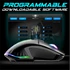 Spirit of Gamer Egér - PRO-M5 RGB (Optikai, 12800DPI, 1000Hz, 8 gomb, harisnyázott kábel, fekete)