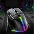 Spirit of Gamer Egér - PRO-M5 RGB (Optikai, 12800DPI, 1000Hz, 8 gomb, harisnyázott kábel, fekete)