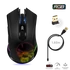 Spirit of Gamer Egér Vezeték nélküli - ELITE-M20 Wireless (4800DPI, 1000Hz, 6 gomb, Omron, harisnyázott kábel, fekete)