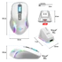 Spirit of Gamer Egér Vezeték nélküli  - ELITE-M50 White (Optikai, 8000DPI, 1000Hz, 6 programozható gomb, RGB, fehér)