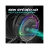 Spirit of Gamer Fejhallgató - PRO-H6 RGB Black (MultiPlatform, mikrofon, 3.5mm jack, hangerőszabályzó, 2m kábel, fekete)