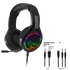 Spirit of Gamer Fejhallgató - PRO-H8 RGB Dark (MultiPlatform, mikrofon, 3.5mm jack, hangerőszabályzó, 2m kábel, fekete)
