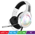 Spirit of Gamer Fejhallgató - PRO-H8 RGB White (MultiPlatform, mikrofon, 3.5mm jack, hangerőszabályzó, 2m kábel, fehér)