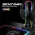 Spirit of Gamer Fejhallgató állvány - SENTINEL (4xUSB2.0, kábelvezetés, csúszásmentes talp, 11 RGB preset)