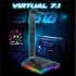 Spirit of Gamer Fejhallgató állvány - SENTINEL 7.1 (3,5mm Jack + 2xUSB2.0, kábelvezetés, 7.1 hangkártya, 1,8m kábel)