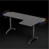 Spirit of Gamer Gamer Asztal - Headquarter 600 R (MDF lap, fém lábak, fekete, RGB LED háttérvilágítás, 140 x 60 x 75cm)