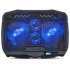 Spirit of Gamer Notebook Hűtőpad 17"-ig - AIRBLADE 600 Blue (15dB; max. 95,14 m3/h; 2x12cm, LED, 2xUSB2.0)