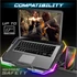 Spirit of Gamer Notebook Hűtőpad 17"-ig - AIRBLADE 700 RGB (29dB; max. 180 m3/h; 4x10cm+2x7cm, RGB LED, 2xUSB2.0)