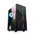 Spirit of Gamer Számítógépház - CLONE 3 Black (fekete, ablakos, 2x12cm ventilátor, alsó táp,  ATX, 1xUSB3.0, 2xUSB2.0)