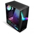 Spirit of Gamer Számítógépház - CLONE 4 Black (fekete, ablakos, 2x12cm ventilátor, alsó táp,  ATX, 1xUSB3.0, 2xUSB2.0)