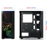 Spirit of Gamer Számítógépház - GHOST ONE RGB (fekete, ablakos, 2x12cm ventilátor, ATX, mATX, 2xUSB3.0, 1xUSB2.0)