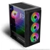 Spirit of Gamer Számítógépház - Rogue VII RGB (fekete, ablakos, 6x12cm ventilátor, alsó táp,  ATX, 1xUSB3.0, 2xUSB2.0)