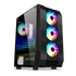 Spirit of Gamer Számítógépház - Rogue VI RGB (fekete, ablakos, 4x12cm ventilátor, alsó táp,  ATX, 1xUSB3.0, 2xUSB2.0)