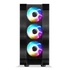 Spirit of Gamer Számítógépház - Rogue VI RGB (fekete, ablakos, 4x12cm ventilátor, alsó táp,  ATX, 1xUSB3.0, 2xUSB2.0)