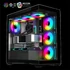 Spirit of Gamer Számítógépház - SPARK Black (fekete, ablakos, 6x12cm ventilátor, alsó táp,  ATX, 2xUSB3.0, 1xUSB-C)