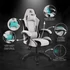 Spirit of Gamer szék - ARENA Light Grey (állítható magasság; párnázott kartámasz; PU; max.120kg-ig, világos-szürke)