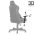 Spirit of Gamer szék - CRUSADER Black (állítható dőlés/magasság/kartámasz; max.120kg-ig, fekete)