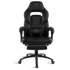 Spirit of Gamer szék - MUSTANG Black (állítható dőlés/magasság; kihajtható lábtartó; max.120kg-ig, fekete)