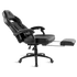 Spirit of Gamer szék - MUSTANG Black (állítható dőlés/magasság; kihajtható lábtartó; max.120kg-ig, fekete)