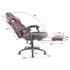Spirit of Gamer szék - MUSTANG Red (állítható dőlés/magasság; kihajtható lábtartó; max.120kg-ig, piros)