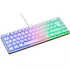 The G-Lab Gamer Billentyűzet - KEYZ HYDROGEN W/HU (RGB LED, TKL, USB, fehér, magyar)