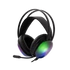 WHITE SHARK PEACOCK-B, GH-2444B, gamer fejhallgató, RGB, fekete, (3.5 Jack+USB)